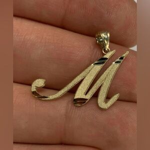 Gold Initial Pendant Necklace - Your Choice!!
